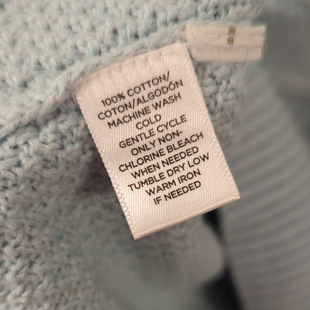 LOFT Soft Sky Blue Crew Neck Sweater‎ image 4